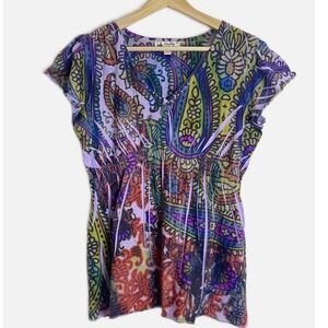 Unity World Wear boho blouse M